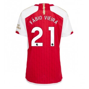 Arsenal Fabio Vieira #21 Domaci Dres za Ženska 2023-24 Kratak Rukavima